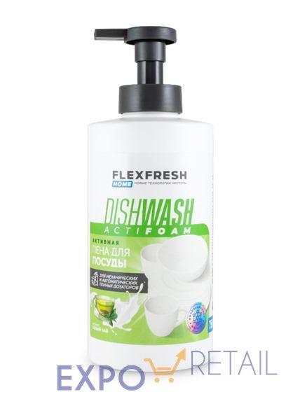 Активная пена для посуды Flexfresh Home, 750 мл, с ароматом белого чая