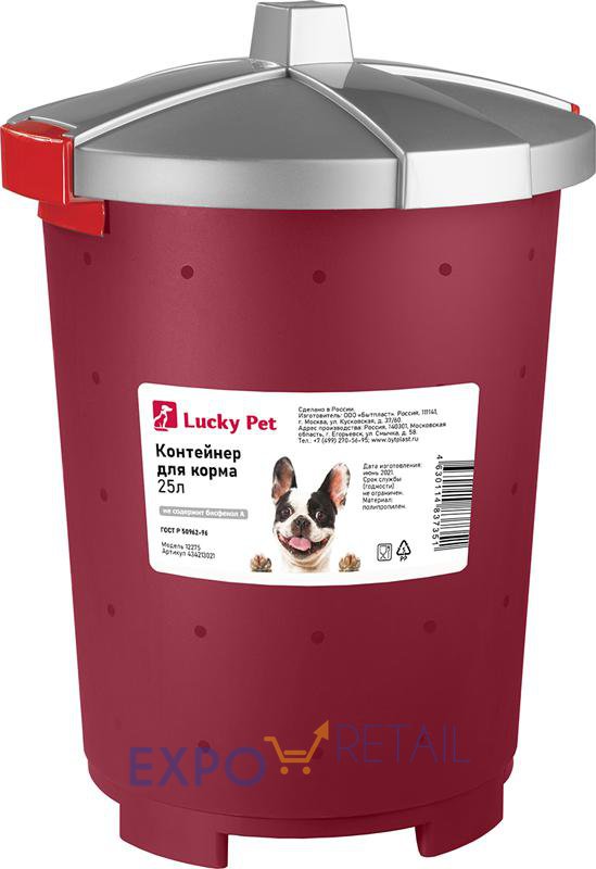 Контейнер для корма  Lucky pet  25  л