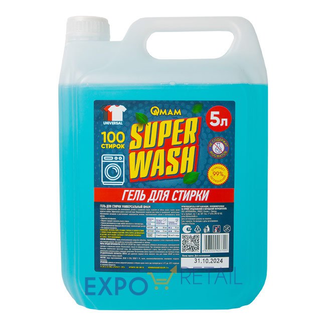 Гель для стирки универсальный “Super Wash” QMAM