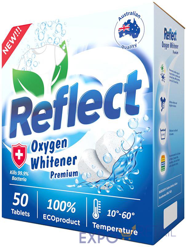 ЭКОЛОГИЧНЫЙ КИСЛОРОДНЫЙ ОТБЕЛИВАТЕЛЬ "Reflect Oxygen Whitener" 50 шт.